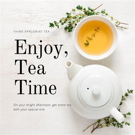 Free And Customizable Tea Templates