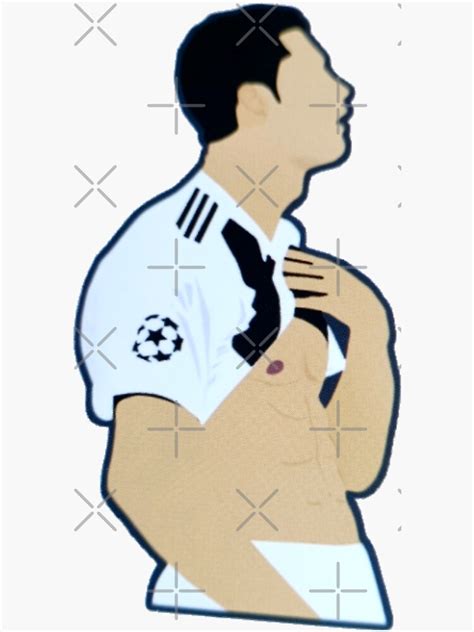 Cristiano Ronaldo Cr Siuuu Real Madrid Sticker For Sale By Freeway