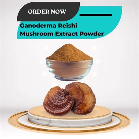 Ganoderma Reishi Mushroom Extract Powder 50 Gm Red Ganoderma Lucidum