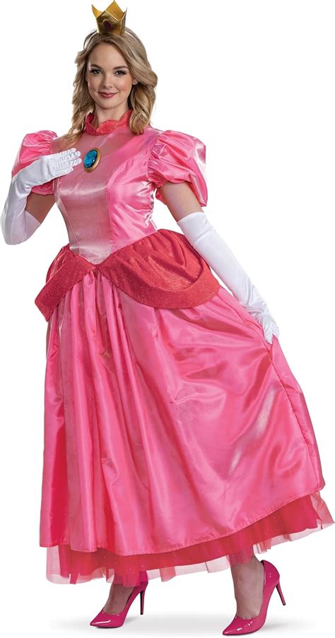 Amazon Disguise Womens Princess Peach Adult Costume Official