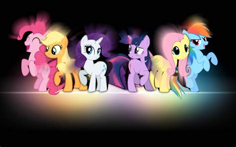 Download My Little Pony Desktop Black Wallpaper