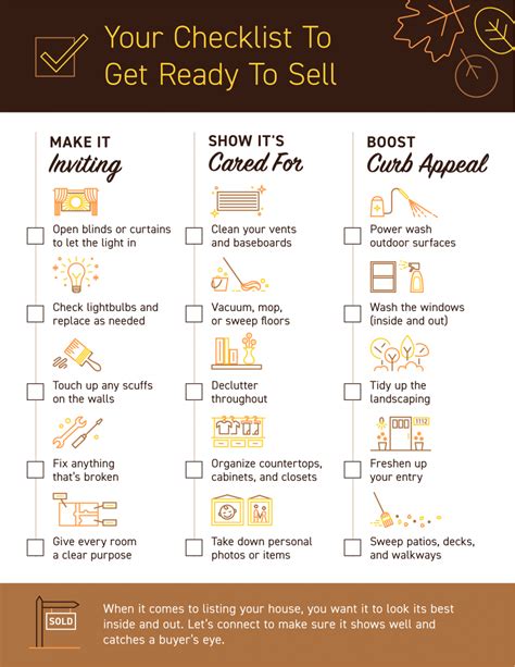 Your Checklist To Get Ready To Sell INFOGRAPHIC