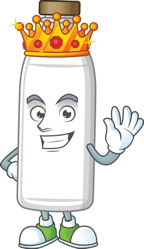 Milk Bottle Cartoon Character 21294853 Vector Art At Vecteezy