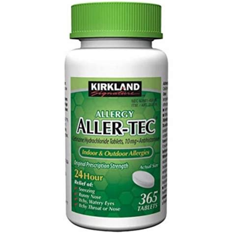 Kirkland Signature Aller Tec Cetirizine Hcl Mg Antihistamine