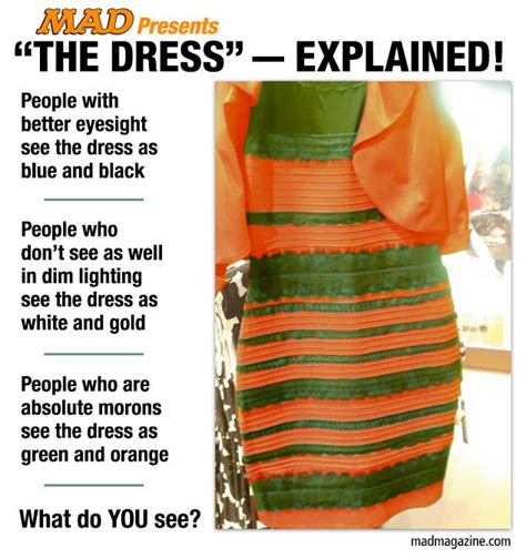 The Dress” — Explained Black And Blue Dress Dress Meme Blue Black