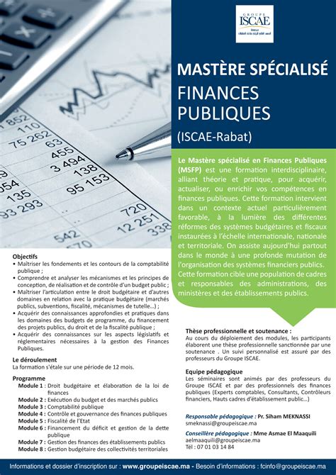 Finances Publiques Iscae Rabat Groupe Iscae