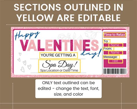 Valentine's Day Spa Day Gift Certificate – Printed Smile Shop