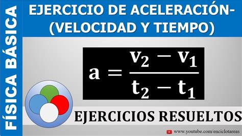 Ejercicio Resuelto De Aceleraci N En Funci N A La Velocidad Y Tiempo