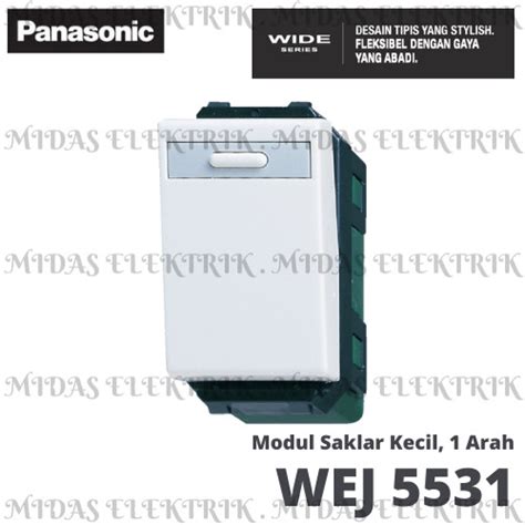 Jual Modul Saklar Kecil 1 Arah Panasonic WEJ 5531 Wide Series Kota