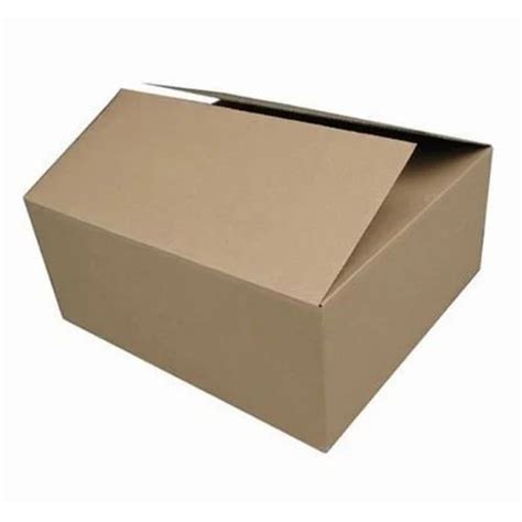 Brown Plain Rectangular Single Wall 3 Ply Corrugated Box At Rs 25 Piece