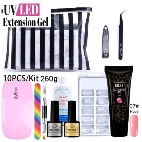 Alexander Poly Uv Gel Kit Extensão Da Lâmpada Led Unha Gel Unha Polonês