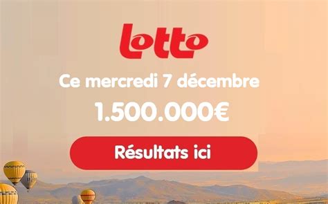 R Sultat Lotto Belge Du Mercredi D Cembre Les Num Ros Gagnants