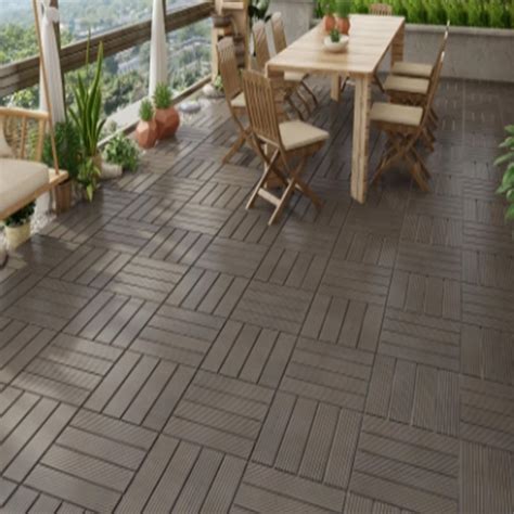 WPC Decking Tiles Flooring Sun Interior Decors