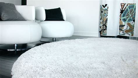 White Shaggy Rug For A Modern Living Room Custom Rug Urba Rugs