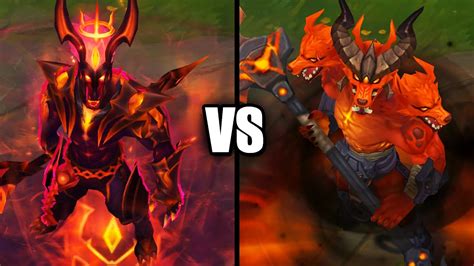 Nightbringer Nasus Vs Infernal Nasus Skins Comparison League Of