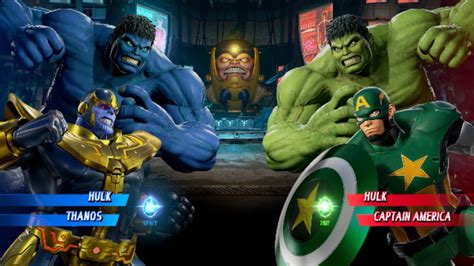 Hulk Thanos V S Hulk Caption America Very Hard AI Marvel Vs Capcom