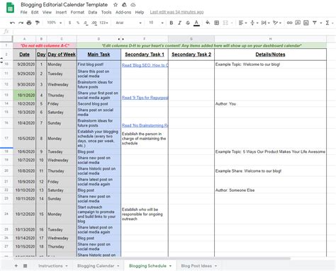 A Blog Editorial Calendar Template That Will Save You Time