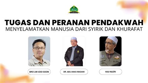 Aam 2024 Tugas Dan Peranan Pendakwah Bebas Dari Syirik Khurafat