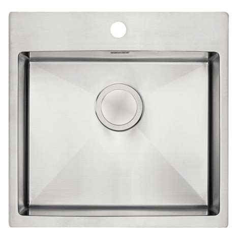 Clearwater Urban 1 Bowl Inset Stainless Steel Kitchen Sink 540 X 510 Ur540