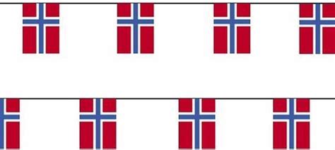 X Papieren Slinger Noorwegen Meter Noorse Vlag Supporter