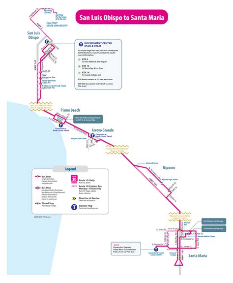 Route 10 San Luis Obispo to Santa Maria | San Luis Obispo Regional ...