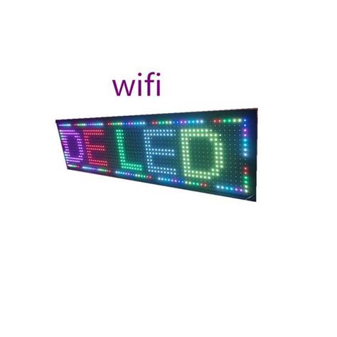 Letreiro Painel De Led 70x20 P10 Rgb Wifi Interno Bivolt App XT