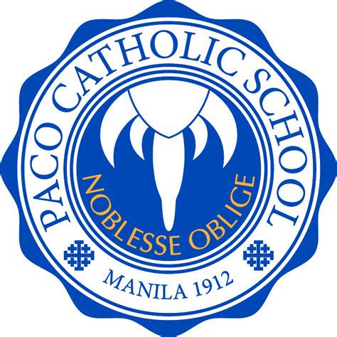 Paco Catholic School, Manila 1912 Logo Download png