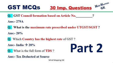 What Is Gst Gst Important Questions Gst Mcqs What Is Gst In Hindi What Is Gst Part 2