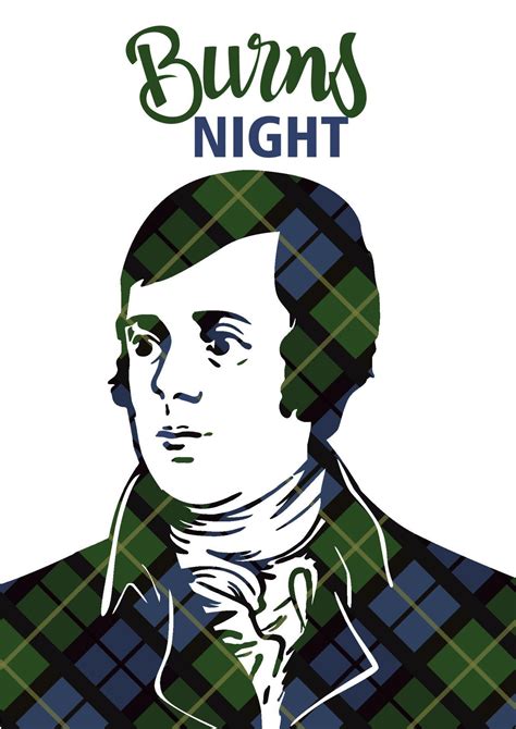 Burns Night Card On Tartan Background 17128584 Vector Art At Vecteezy