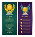 Championship Awards Ceremony Banners Set Vector Image