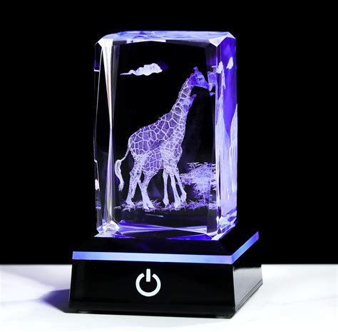 Amazon Ornalrist 3D Crystal Engraved Giraffes Figurine Collectible