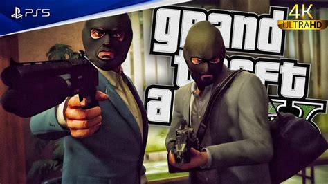 GTA 5 BANK ROBBERY POLICE CHASING PS5 Gameplay 4K UITRA Ps5