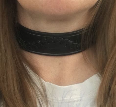 Upcycled Black Leather Chokerlaced Leather Chokerunisex Choker