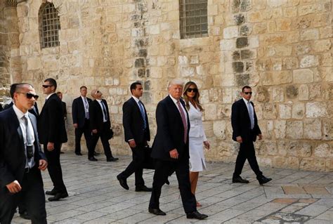 Trump Arrives In Israel Citing A Palestinian Deal As Crucial