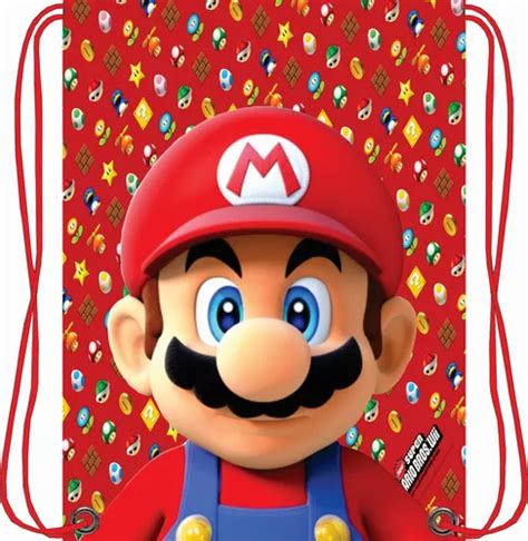 Pz Morralitos Dulceros Mario Bros Personalizados Meses Sin Inter S