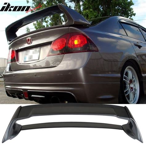 2006 2011 Honda Civic Sedan Mugen Trunk Spoiler Painted Nh737m Polished Metal Metallic Ast