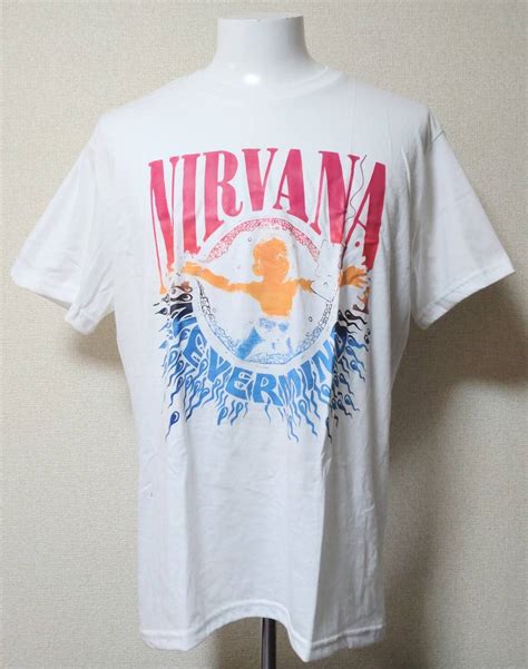 送料無料 【lサイズ】ニルヴァーナ Tシャツ 半袖 ロックバンド Nirvana カート・コバーン ファンスマ｜paypayフリマ