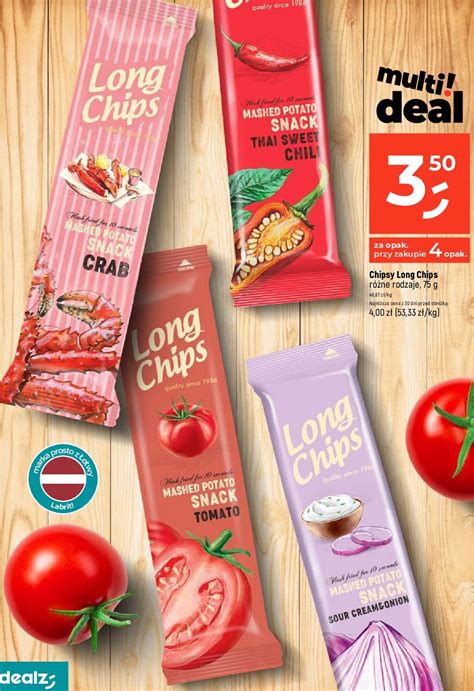 Chipsy Crab Long Chips Cena Promocje Opinie Sklep Blix Pl