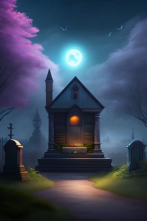 Download Cemetery, Graveyard, Night. Royalty-Free Stock Illustration Image - Pixabay