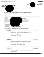 Review Test Submission Unit I Assessment HY 1110 Pdf Review