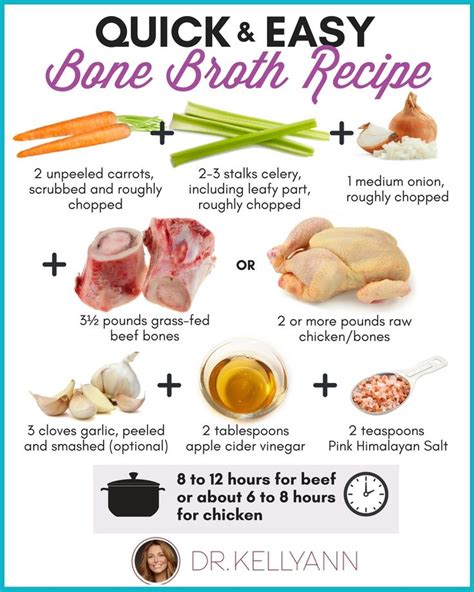 Dr Kellyann S Powdered Bone Broth Broth Recipes Bone Broth Recipe