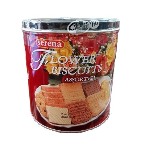 Jual Serena Flower Biscuits Assorted 550gr Biskuit Kaleng Lebaran