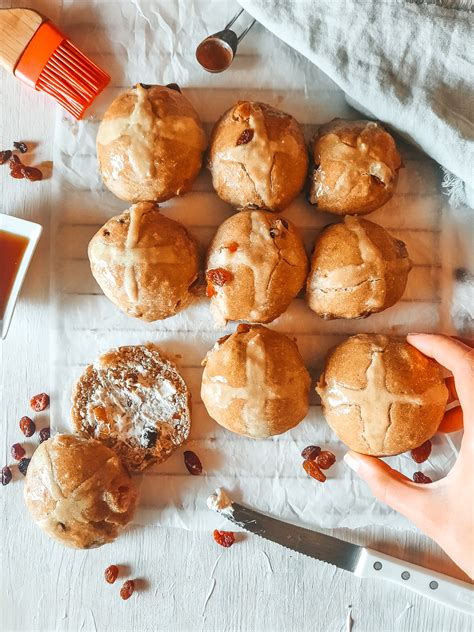 Hot Cross Bun Con Il Lievito Madre Vegan Sourdough Hot Cross Bun