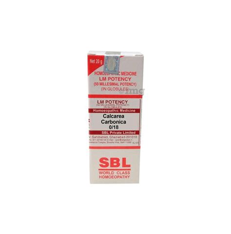 SBL Calcarea Carbonica 0 18 LM Buy Bottle Of 20 0 Gm Globules At Best