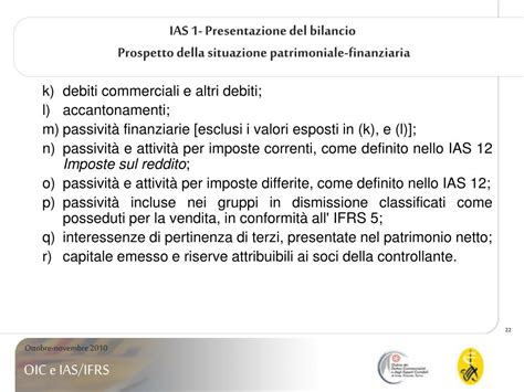 Ppt Ias Presentazione Del Bilancio Powerpoint Presentation Free