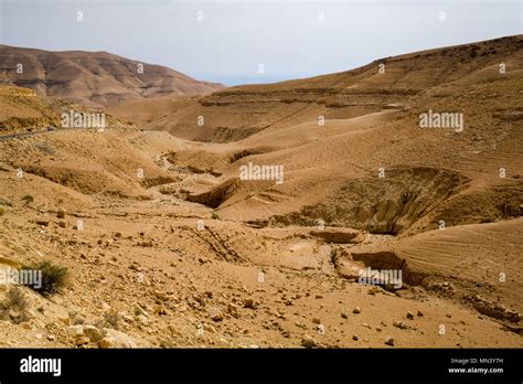 Arid climate landscape with sky Stock Photo - Alamy