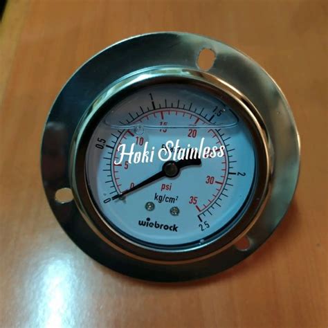 Jual Pressure Gauge Payung Stainless 4 Inch 0 35 Psi Di Lapak Hoki