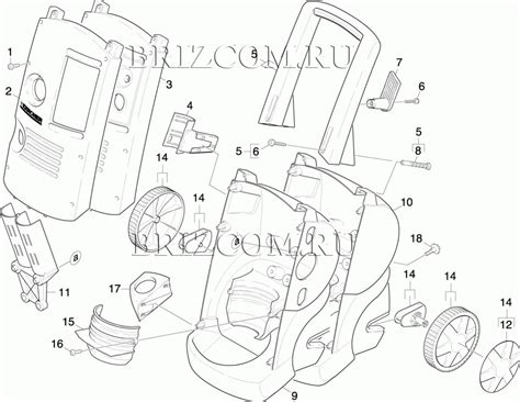 Запчасти для электрической мойки высокого давления Karcher K 5.80M (1. ...