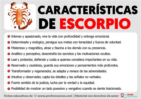 Características de Escorpio