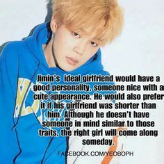 Jimin's ideal girl Bangtan, Ideal Girl, Bts Qoutes, Park Jimin Cute ...